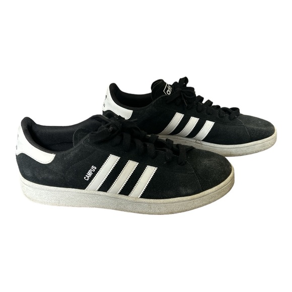 adidas Other - Men’s Adidas Campus Black White suede sneakers size 12
